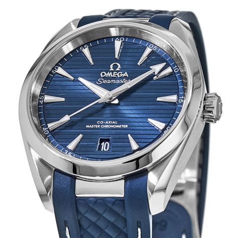 omega aqua terra rubber strap for sale|omega aqua terra leather strap.